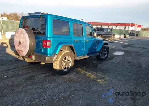 2020 Jeep Wrangler Unlimited Sahara 4X4 из США, поврежденный, VIN 1C4HJXEN1LW123711